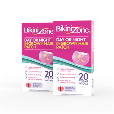 Bikini Zone Ingrown Hair SAF21 Patches Hydrocolloid Treatment For Day