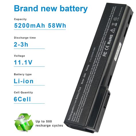 Battery For HP ProBook 6360b 6460b 6465b 6470b 6475b 6560b 6565b 6570b