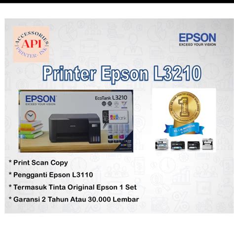 Jual Printer Epson L3210 L 3210 Print Scan Copy Pengganti Epson L3110 Shopee Indonesia