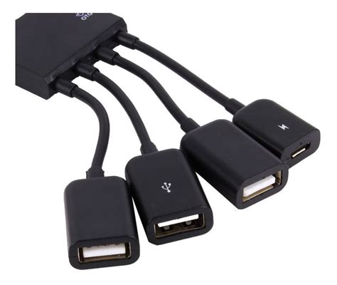 Cable Otg Multifuncional 4 En 1 Hub Usb Tipo Micro Usb 2 0 Mercado Libre