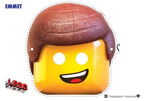 The Lego Movie Character Mask Cut Outs