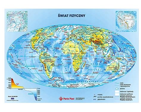 Podk Adka Na Biurko Dwustronna Mapa Wiata Oficjalne