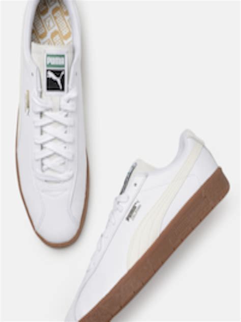 Buy Puma Unisex White Leather Sneakers - Casual Shoes for Unisex ...