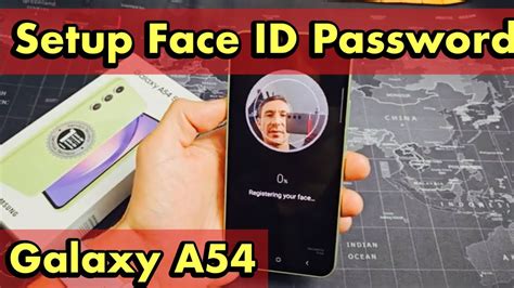 Galaxy A54 How To Setup Face ID Password Face Recognition YouTube