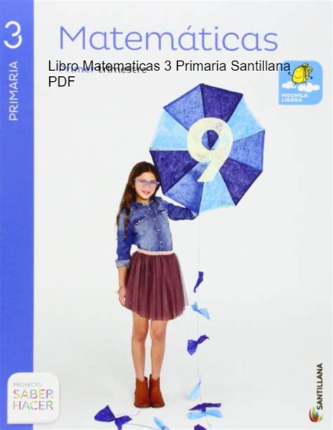 Santillana PDF Matemáticas 3 Primaria Descargar Libro Completo