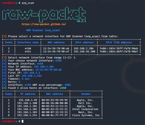 ARP - Raw-packet