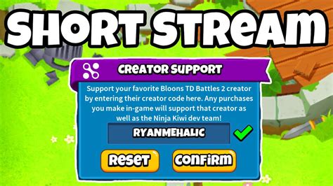 Use Code Ryanmehalic Short Stream Bloons Td Battles 2 Youtube