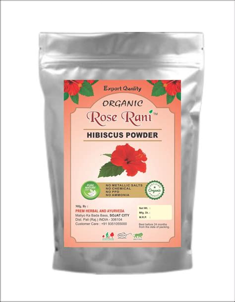 Evika Hibiscus Flower Powder Organic Hibiscus Rosa Sinensis For Hair And Skin Care Exfoliates