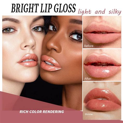 HONGZHUANG PCS High Shimmer Liquid Lip Gloss Set Glitter Nude Lipstick Kit For Full