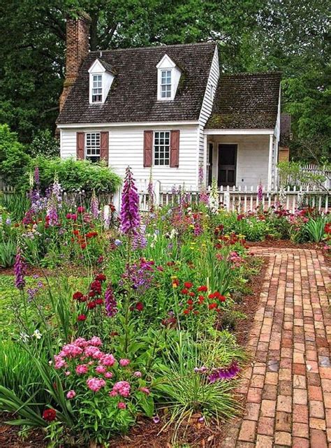 36 Stunning Front Yard Cottage Garden Landscaping Ideas Hoomdesign