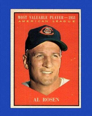 1961 Topps Set Break 474 Al Rosen MVP NR MINT GMCARDS EBay