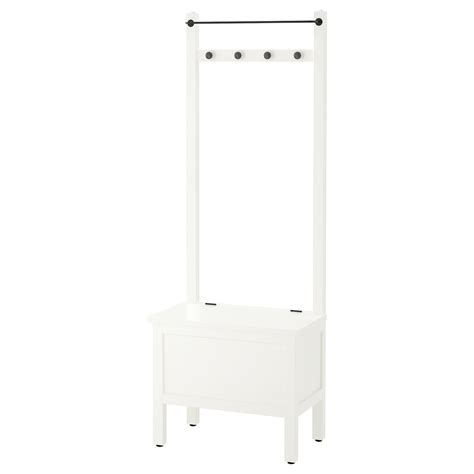 Скамья с ящиком/штанга и 4 крючка ХЕМНЭС белый ИКЕА, IKEA - купить по ...