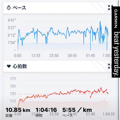 ジョギング 約1時間 しろぴのrunameblo