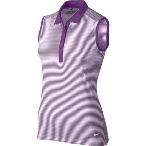 Nike Womens Victory Stripe Sleeveless Golf Polo Xl 725600 556