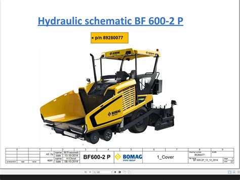 Bomag Bf P Drawing No Hydraulic Schematic En De