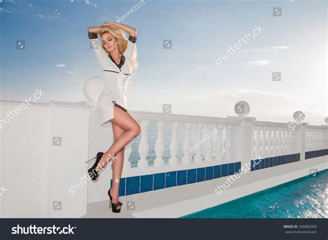Sexy Blonde Model Elegant Lingerie On Stock Photo Shutterstock