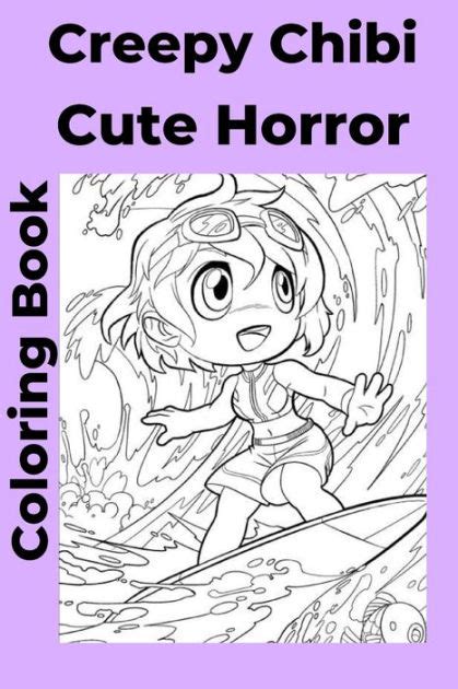 Creepy Chibi Cute Horror Coloring Book By Coloring Books Paperback