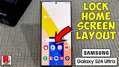 How To Lock Home Screen Layout On Samsung Galaxy S24 Ultra YouTube