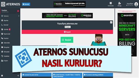 Aternos Sunucusu Nasil Kurulur Ayrintilariyla Server Kurma