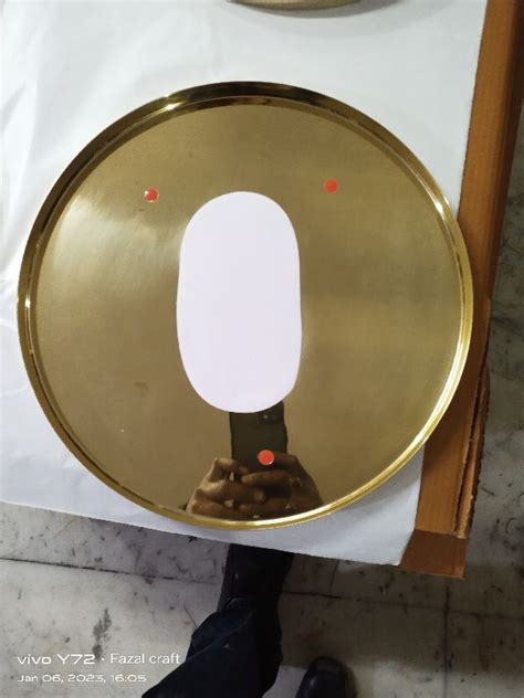 Round Polished Brass Plates Size 12inch Feature Accuracy Durable