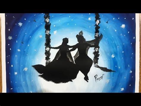 Radha krishna watercolor painting by Eassy Step. - YouTube | Oil pastel drawings easy, Oil ...