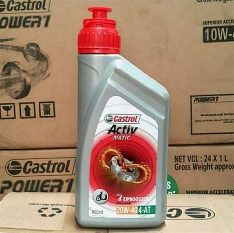 Jual Oli Castrol Activ Matic Sae W Api Sl Jaso Mb Ml Di Lapak