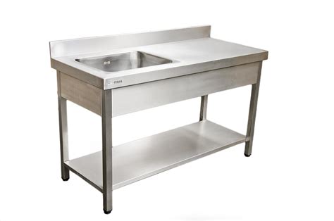 Bancada de aço inox para cozinha industrial AFC Inox