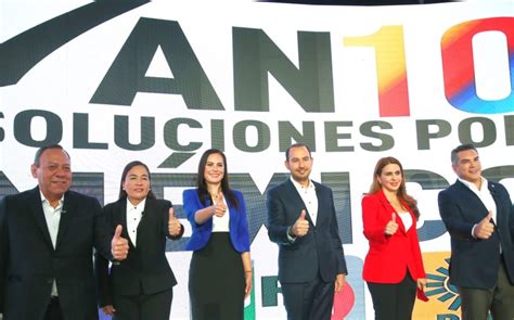 Va por México Dirigentes del PAN PRI y PRD defienden alianza Grupo