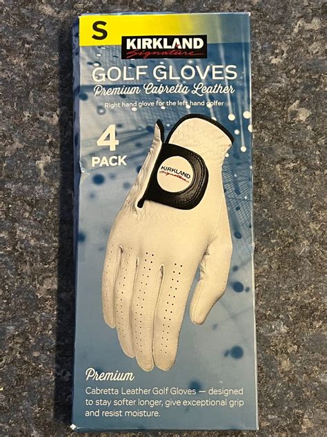 Kirkland Signature Leather Golf Glove 4 Pack Right Hand Gloves Ml B12