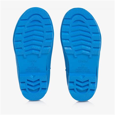 Hatley - Серо-синие резиновые сапоги со звездами | Childrensalon