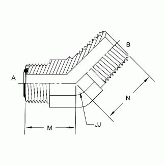 Brennan Mfs Mp Elbow O Ring Face Seal Fittings Fs Fg