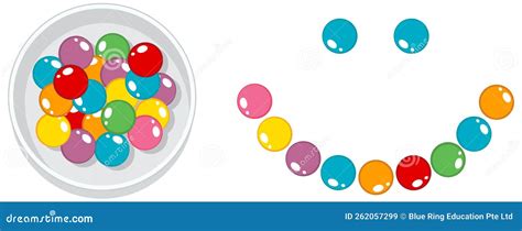 Skittles Rainbow Science Experiment Stock Vector - Illustration of ...