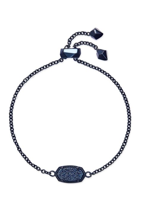 Kendra Scott Elaina Stone Station Slider Bracelet In Navy Gnmt Blue