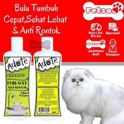 Jual Shampo Kucing Anti Rontok Adote Natural Terbukti Efektif Masalah