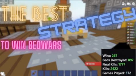 The Best Strategy To Win Bedwars Youtube