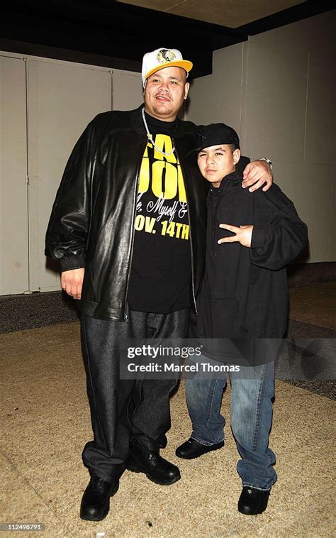 Fat Joe and son Ryan during Tenacious D, Fat Joe and The Game Visit