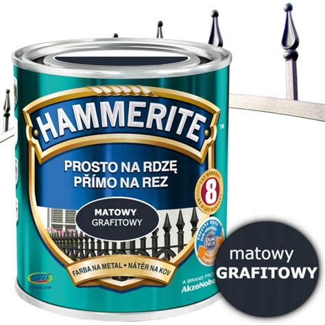 FARBA DO METALU HAMMERITE GRAFITOWA MATOWA 0 7L 5686314 Cena