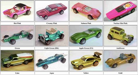 Hot Wheels Spectraflame Color Guide The HobbyDB Blog