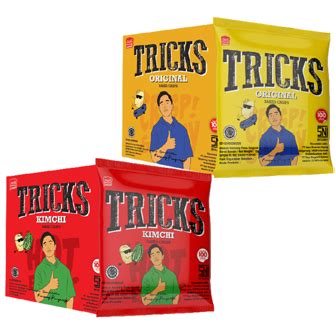 Jual Tricks Potato Baked Crisps Snack Rasa Kimchi Dan Original 1 BOX 4