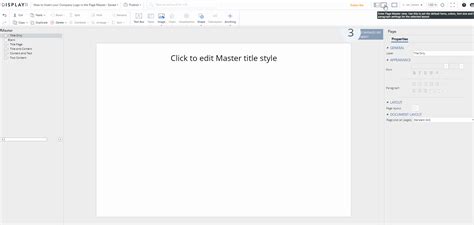 How To Insert Your Company Logo In The Page Master Displayr Help