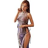 Amazon Yomorio Womens Chinese Cheongsam Lingerie Sexy Anime Costumes Mesh Bandage Babydoll