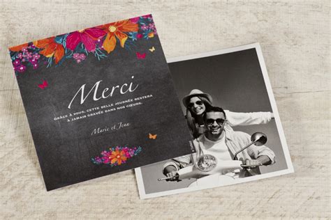 Impressionnez vos invités avec vos cartes de remerciements de mariage