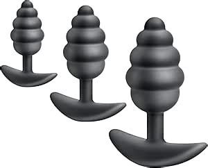 Amazon Silicone Anal Plug Thread Butt Plug Sex Toys 3PCS Butt