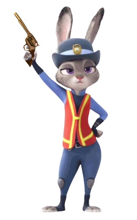 Judy With A Gun By Dracoawesomeness On Deviantart