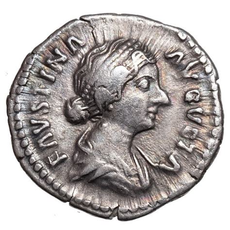 Empire Romain Faustina Ii Augusta Ad Ar Denarius Rom