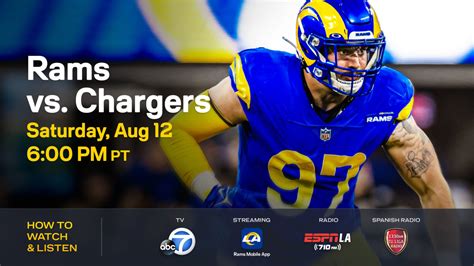 How to watch Rams vs. Chargers on August 12, 2023