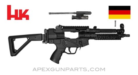 H&K MP5 Parts Kit, 8.5" BBL, 3 Position Lower (S, E, F), Folding Stock ...