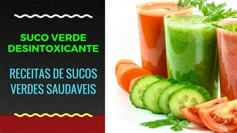 Suco Verde Desintoxicante Receitas De Sucos Verdes Saudaveis YouTube