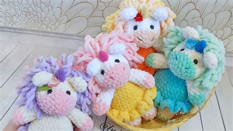 Amigurumi Plush Unicorn Free Crochet Pattern Youtube