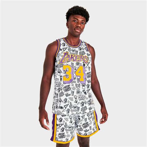 Мужская футболка Mitchell & Ness Los Angeles Lakers NBA Shaquille O ...